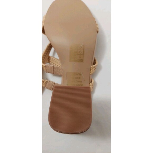 Journee Collection Women's Size 8 Natia Heeled Sandals Tan 8M - Picture 10 of 12